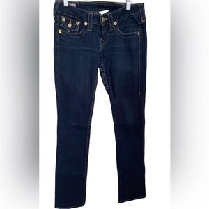 True Religion gold Billy bootcut jeans